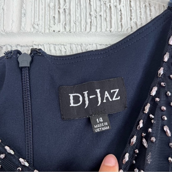 DJ-JAZ | Long Sheer Matte Jersey with Bead Top NWT - Picture 3 of 5